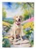 Labrador Retriever Spring Path Garden Flag Mailbox Flag Decorative Yard Flag Banner Outside Patio Artwork Yard Flower Beds, Garden Size, Multicolor