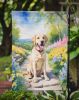 Labrador Retriever Spring Path Garden Flag Mailbox Flag Decorative Yard Flag Banner Outside Patio Artwork Yard Flower Beds, Garden Size, Multicolor