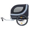 Large Folding Bike Trailer for Dogs â€“ 120LB Capacity All-Terrain Pet Carrier, Durable Steel Frame for Cycling, Jogging, Camping & Outdoor Adventures