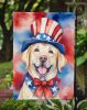 Labrador Retriever Patriotic American Garden Flag Mailbox Flag Decorative Yard Flag Banner Outside Patio Artwork Yard Flower Beds, Garden Size