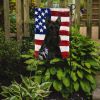 Black Scottish Terrier American Flag Garden Flag Mailbox Decorative Yard Banner Outside Patio Artwork for Flower Beds, Garden Size, Multicolor