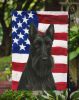 Black Scottish Terrier American Flag Garden Flag Mailbox Decorative Yard Banner Outside Patio Artwork for Flower Beds, Garden Size, Multicolor