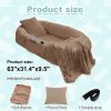 Human Dog Bed, Large Size Fits You and Pets, Washable Faux Fur Dog Bed for People Doze Off, Napping Orthopedic Dog Bed, Present Plump Pillow, Blanket